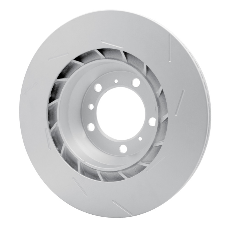 Porsche Panamera Brake Rotor (1) - Left Rear - R1 Concepts - GeoSPEC Coated Rotor - Slotted - `10-`16